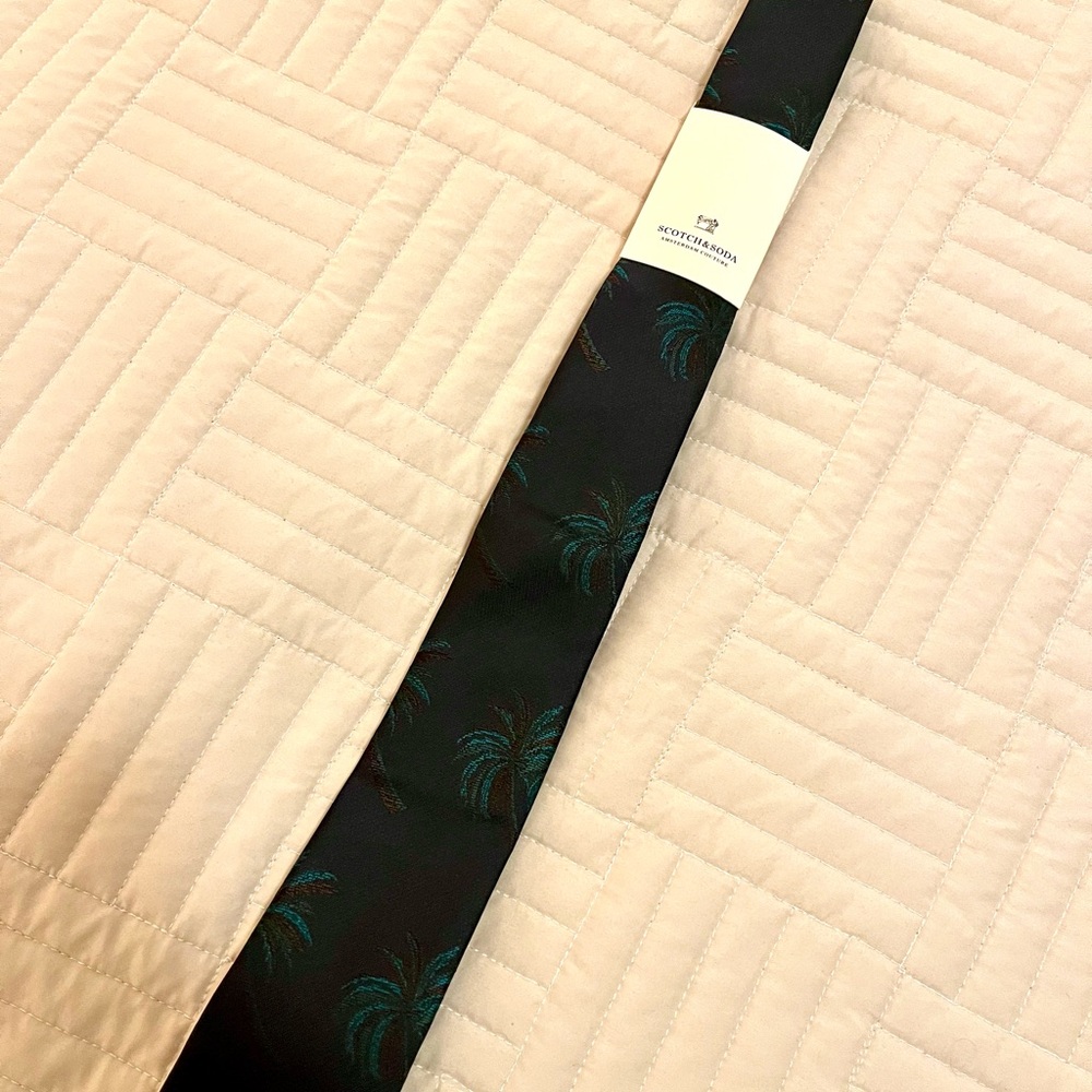 Scotch & Soda palm tree tie